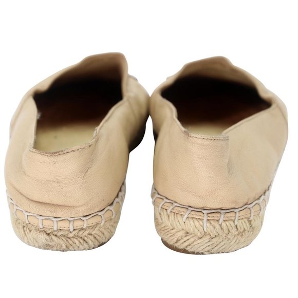 Chanel Embroidered Espadrille 38 Cap Toe Leather Flats CC-0915N-0001 - Picture 10 of 12